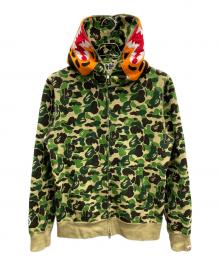 A BATHING APE（ア ベイシング エイプ）の古着「ジップアップパーカー」｜グリーン