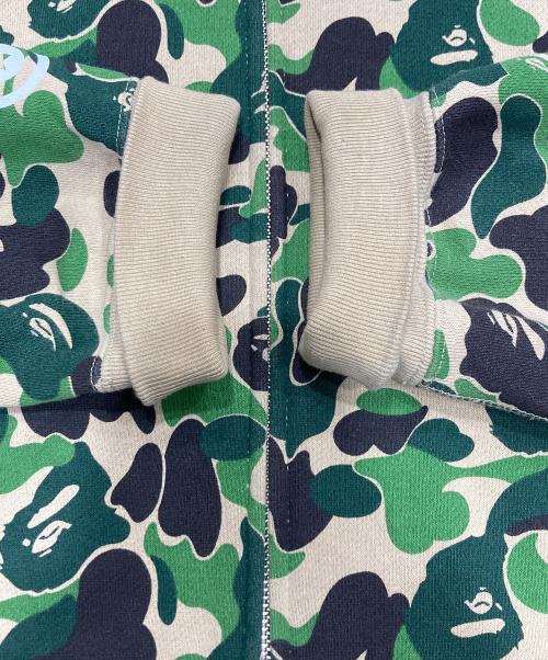 A BATHING APE（ア ベイシング エイプ）A BATHING APE (ア ベイシング エイプ) ジップアップパーカー グリーン サイズ:Lの古着・服飾アイテム