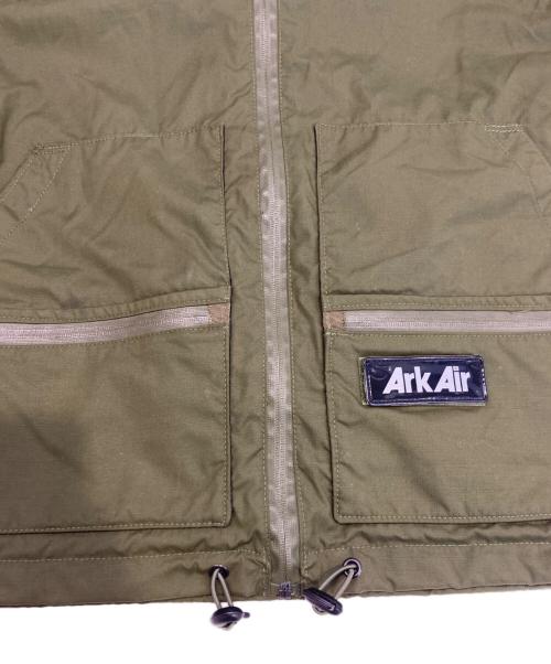 ARKAIR（アークエアー）ArkAir (アークエアー) フーデッドジャケット カーキ サイズ:Sの古着・服飾アイテム