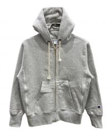 Champion（チャンピオン）の古着「リバースウィーブジップパーカー」｜グレー
