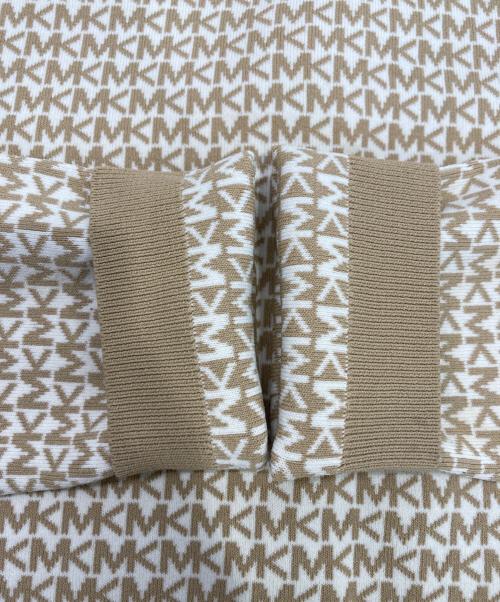 MICHAEL KORS（マイケル・コース）MICHAEL KORS (マイケル・コース) モノグラムニットワンピース ベージュ サイズ:Mの古着・服飾アイテム