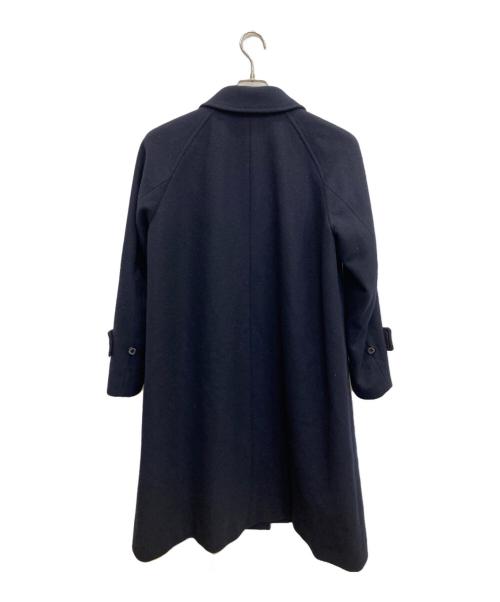 DRESSTERIOR（ドレステリア）DRESSTERIOR (ドレステリア) Super110sウールAラインステンカラーコート ネイビー サイズ:36の古着・服飾アイテム