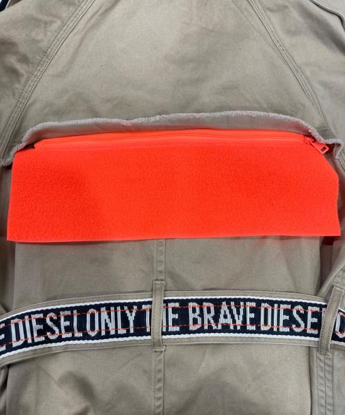 DIESEL（ディーゼル）DIESEL (ディーゼル) フーデッドトレンチコート ベージュ サイズ:表記無しの古着・服飾アイテム