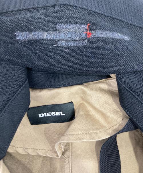 DIESEL（ディーゼル）DIESEL (ディーゼル) フーデッドトレンチコート ベージュ サイズ:表記無しの古着・服飾アイテム