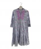 ne quittez pasヌキテパ）の古着「ワンピース」｜ブルー