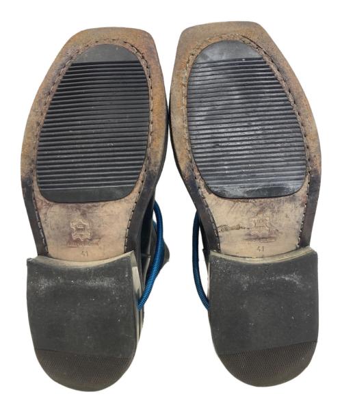 DIRK BIKKEMBERGS（ダークビッケンバーグ）DIRK BIKKEMBERGS (ダークビッケンバーグ) ワイヤーブーツ ブラック サイズ:41の古着・服飾アイテム