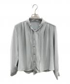 SOEJUソージュ）の古着「ジョーゼットリボンブラウス」｜ブルー