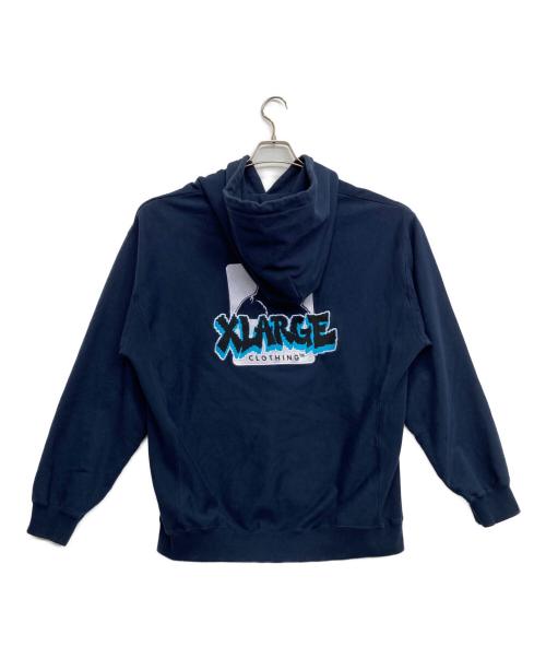 X-LARGE（エクストララージ）X-LARGE (エクストララージ) プルオーバーパーカー ネイビー サイズ:Lの古着・服飾アイテム