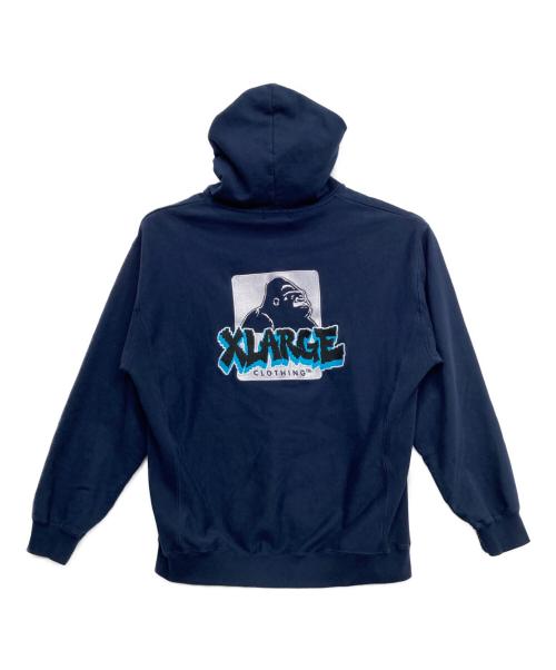 X-LARGE（エクストララージ）X-LARGE (エクストララージ) プルオーバーパーカー ネイビー サイズ:Lの古着・服飾アイテム