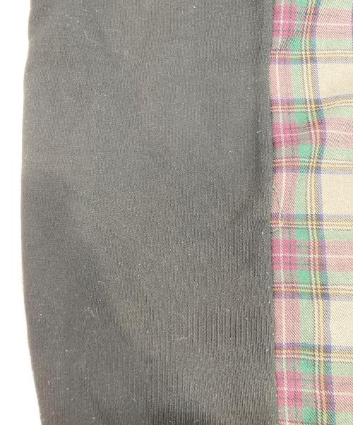 FRED PERRY（フレッドペリー）FRED PERRY (フレッドペリー) 切替チェックスウェット ブラック サイズ:Mの古着・服飾アイテム