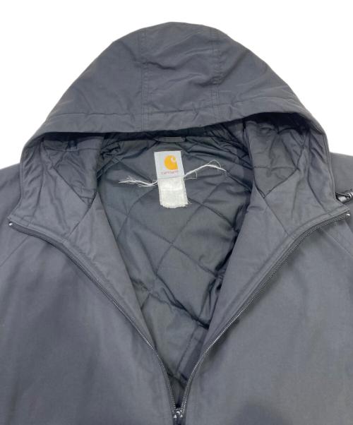 CarHartt（カーハート）CarHartt (カーハート) ナイロンフーディージャケット ブラック サイズ:XLの古着・服飾アイテム