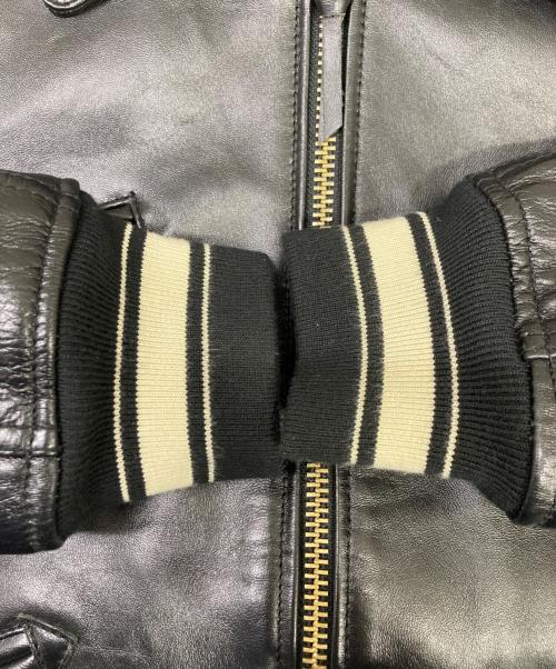 AVIREX（アヴィレックス）AVIREX (アヴィレックス) SIGNATURE VARSITY JACKET ブラック サイズ:Lの古着・服飾アイテム