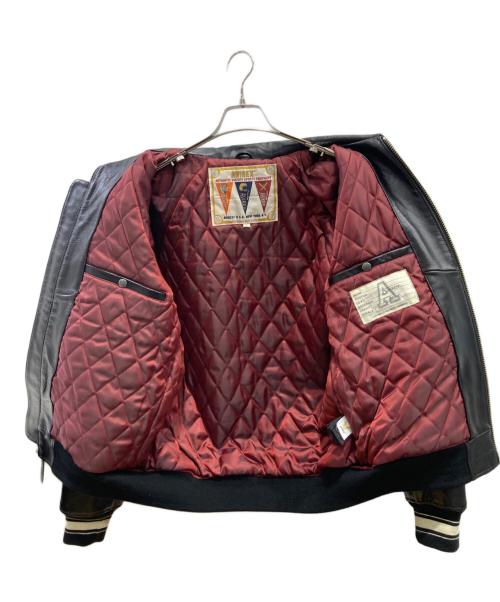 AVIREX（アヴィレックス）AVIREX (アヴィレックス) SIGNATURE VARSITY JACKET ブラック サイズ:Lの古着・服飾アイテム