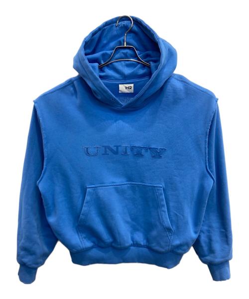 H&M（エイチアンドエム）H&M (エイチアンドエム) HERON PRESTON (ヘロンプレストン) プルオーバーパーカー スカイブルー サイズ:Ｍの古着・服飾アイテム