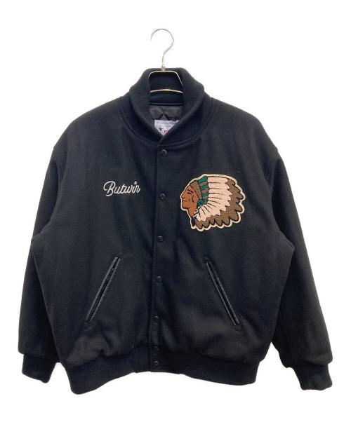 FREAK'S STORE（フリークスストア）FREAK'S STORE (フリークスストア) butwin (バトウィン) MISSION DISTRICT (ミッション ディストリクト) スタジャン ブラック サイズ:Lの古着・服飾アイテム