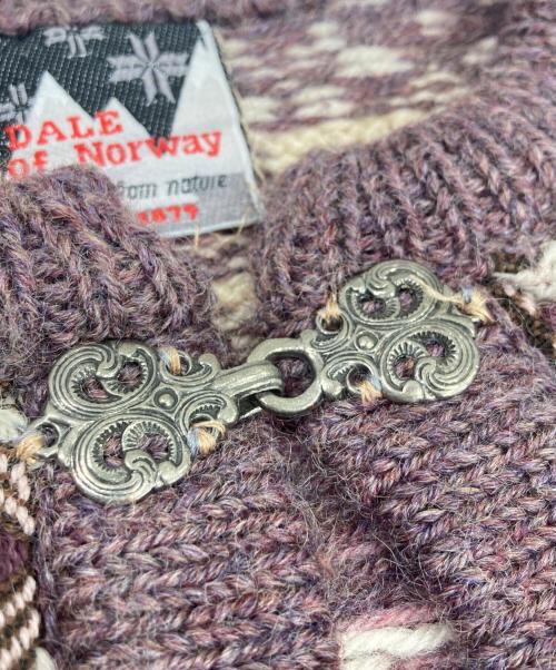DALE OF NORWAY（ダーレ オブ ノルウェイ）DALE OF NORWAY (ダーレ オブ ノルウェイ) ノルディックカーディガン ピンク サイズ:-の古着・服飾アイテム