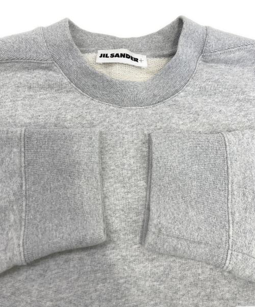 JIL SANDER（ジルサンダー）JIL SANDER (ジルサンダー) Logo Patch Crew Sweat グレー サイズ:Sの古着・服飾アイテム