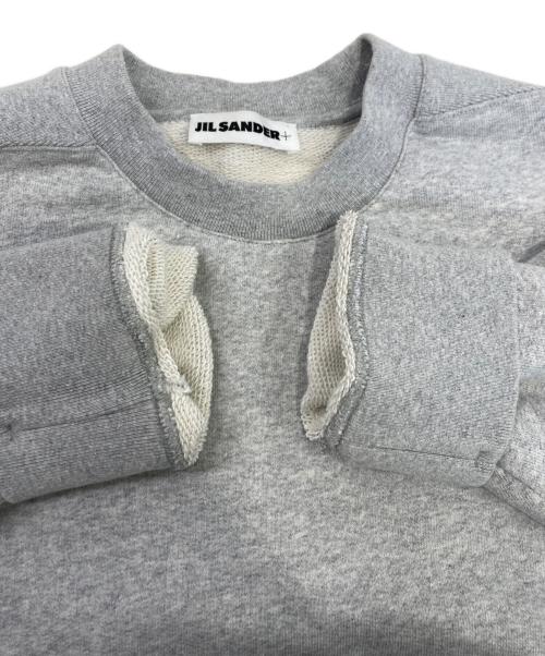 JIL SANDER（ジルサンダー）JIL SANDER (ジルサンダー) Logo Patch Crew Sweat グレー サイズ:Sの古着・服飾アイテム