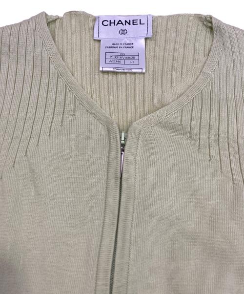 CHANEL（シャネル）CHANEL (シャネル) ノースリーブニット 黄緑 サイズ:40の古着・服飾アイテム