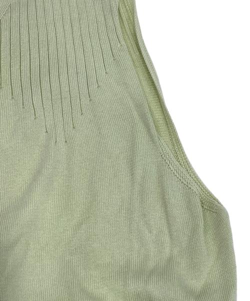 CHANEL（シャネル）CHANEL (シャネル) ノースリーブニット 黄緑 サイズ:40の古着・服飾アイテム