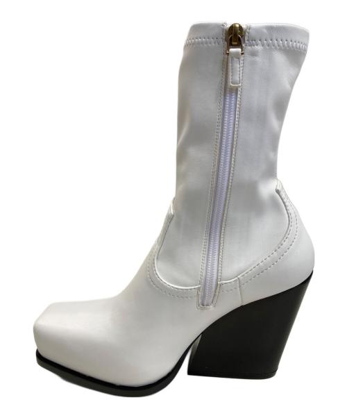 STELLA McCARTNEY（ステラマッカートニー）STELLA McCARTNEY (ステラマッカートニー) COWBOY STRETCH ALTER MAT ホワイト サイズ:23㎝の古着・服飾アイテム