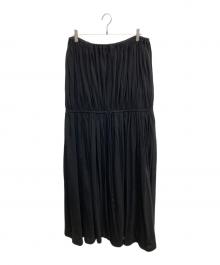 YOHJI YAMAMOTO（ヨウジヤマモト）の古着「ベアトップニットワンピース」｜ブラック