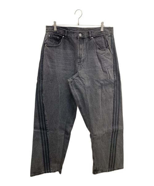 adidas（アディダス）adidas (アディダス) Adilenium シーズン3 ルーズフィット デニムパンツ ブラック サイズ:91cm (W36) 未使用品の古着・服飾アイテム