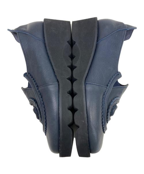 慈雨（ジウ）慈雨 (ジウ) スリッポン ネイビー サイズ:22½の古着・服飾アイテム