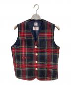 MITSUMINE×Harris Tweedミツミネ×ハリスツイード）の古着「ベスト」｜ネイビー