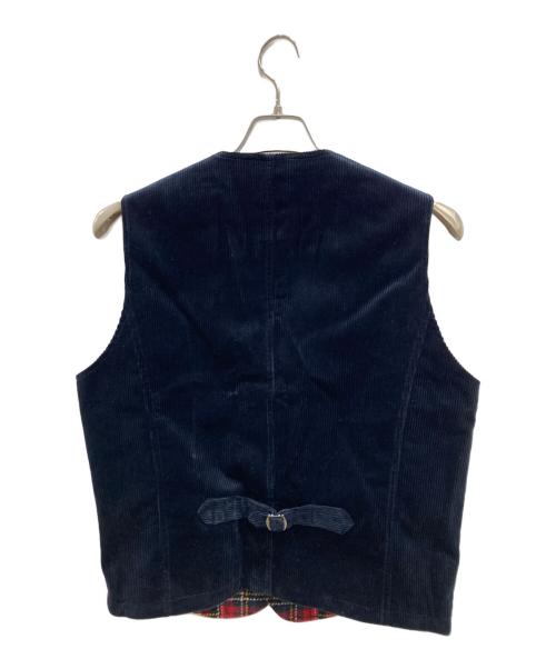 MITSUMINE（ミツミネ）MITSUMINE (ミツミネ) Harris Tweed (ハリスツイード) ベスト ネイビー サイズ:LLの古着・服飾アイテム