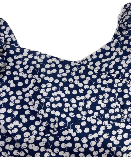 HER LIP TO（ハーリップトゥ）Her lip to (ハーリップトゥ) Cherry Pattern Two Piece ネイビー サイズ:Mの古着・服飾アイテム