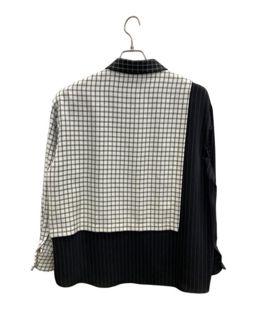 CULLNI（クルニ）CULLNI (クルニ) チェックレイヤードシャツ ブラックの古着・服飾アイテム