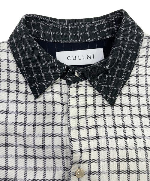 CULLNI（クルニ）CULLNI (クルニ) チェックレイヤードシャツ ブラックの古着・服飾アイテム