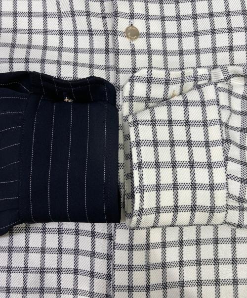 CULLNI（クルニ）CULLNI (クルニ) チェックレイヤードシャツ ブラックの古着・服飾アイテム