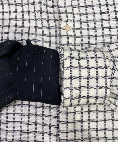 CULLNI（クルニ）CULLNI (クルニ) チェックレイヤードシャツ ブラックの古着・服飾アイテム