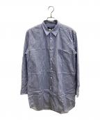 COMME des GARCONS HOMME DEUXコムデギャルソン オム ドゥ）の古着「ストライプシャツ」｜ブルー