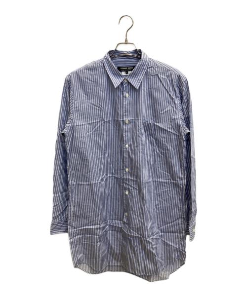 COMME des GARCONS HOMME DEUX（コムデギャルソン オム ドゥ）COMME des GARCONS HOMME DEUX (コムデギャルソン オム ドゥ) ストライプシャツ ブルー サイズ:Mの古着・服飾アイテム