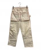 Pointerポインター）の古着「エプロン付ペインターパンツ」｜アイボリー