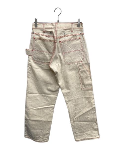 Pointer（ポインター）Pointer (ポインター) エプロン付ペインターパンツ アイボリー サイズ:78.5cm (W31)の古着・服飾アイテム