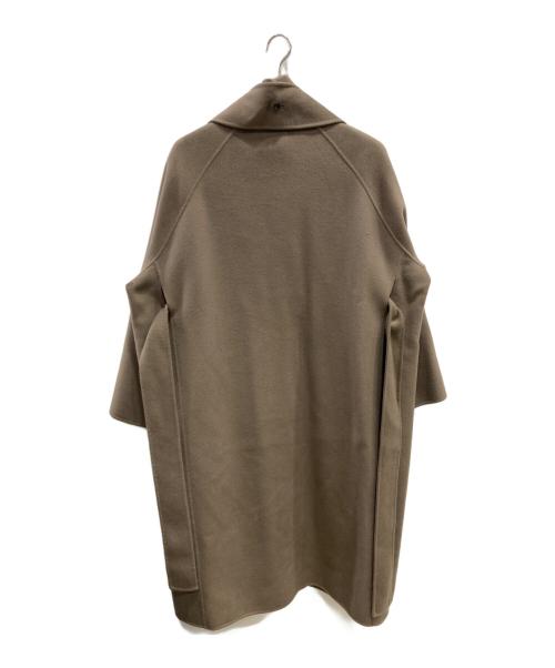 FEMMENT（ファモン）FEMMENT (ファモン) ウールカシミヤシルクリバーロングコート ベージュ サイズ:Sの古着・服飾アイテム