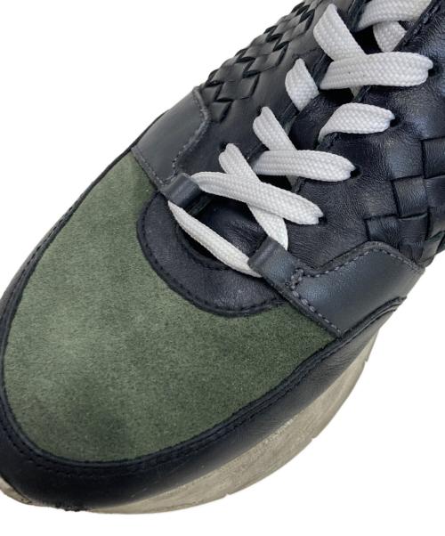 BOTTEGA VENETA（ボッテガベネタ）BOTTEGA VENETA (ボッテガベネタ) イントレチャートローカットスニーカー ブラック サイズ:41の古着・服飾アイテム