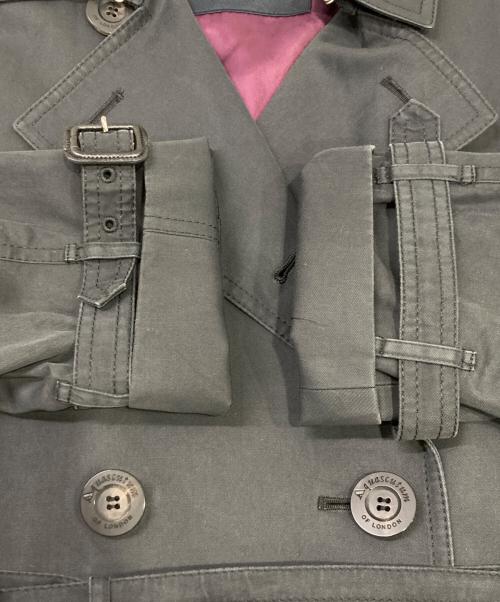Aquascutum（アクアスキュータム）Aquascutum (アクアスキュータム) ライナー付トレンチコート ブラック サイズ:6Fの古着・服飾アイテム