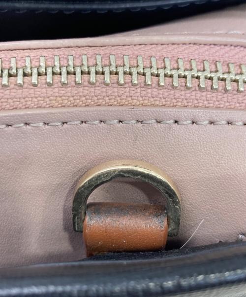 PAUL SMITH（ポールスミス）Paul Smith (ポールスミス) カラーブロック2WAYバッグ ブラックの古着・服飾アイテム