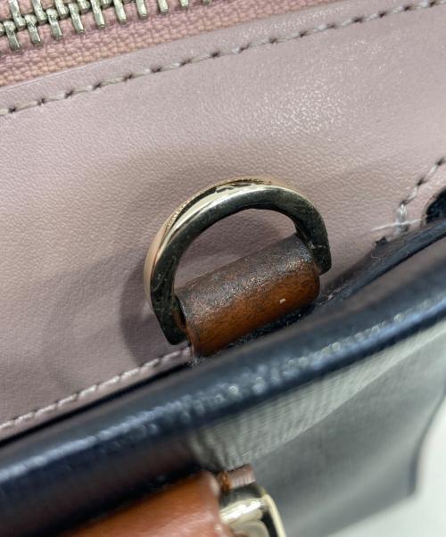 PAUL SMITH（ポールスミス）Paul Smith (ポールスミス) カラーブロック2WAYバッグ ブラックの古着・服飾アイテム