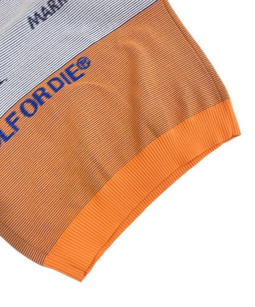 MARK&LONA（マークアンドロナ）MARK&LONA (マークアンドロナ) ゴルフウェア(トップス) オレンジ サイズ:46の古着・服飾アイテム