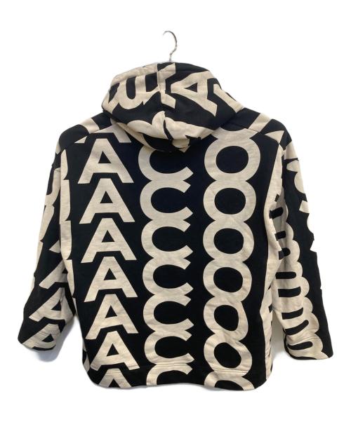 MARC JACOBS（マークジェイコブズ）MARC JACOBS (マークジェイコブズ) MONOGRAM OVERSIZED HOODIE ブラック サイズ:Mの古着・服飾アイテム