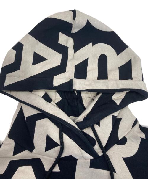 MARC JACOBS（マークジェイコブズ）MARC JACOBS (マークジェイコブズ) MONOGRAM OVERSIZED HOODIE ブラック サイズ:Mの古着・服飾アイテム