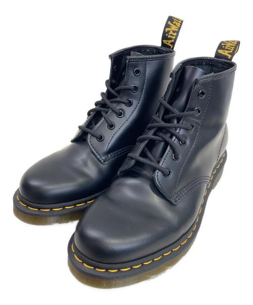 Dr.Martens（ドクターマーチン）Dr.Martens (ドクターマーチン) 101 YS スムース 6 ホール ブーツ ブラック サイズ: UK6 （25cm)の古着・服飾アイテム