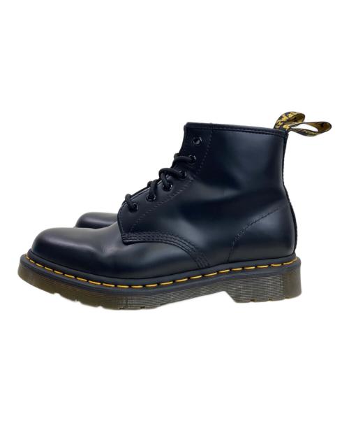 Dr.Martens（ドクターマーチン）Dr.Martens (ドクターマーチン) 101 YS スムース 6 ホール ブーツ ブラック サイズ: UK6 （25cm)の古着・服飾アイテム