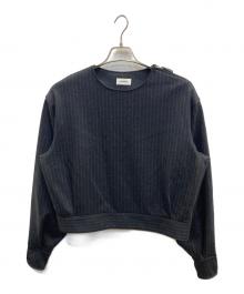 THE RERACS（ザ リラクス）の古着「ショルダージップスウェット」｜ブラック